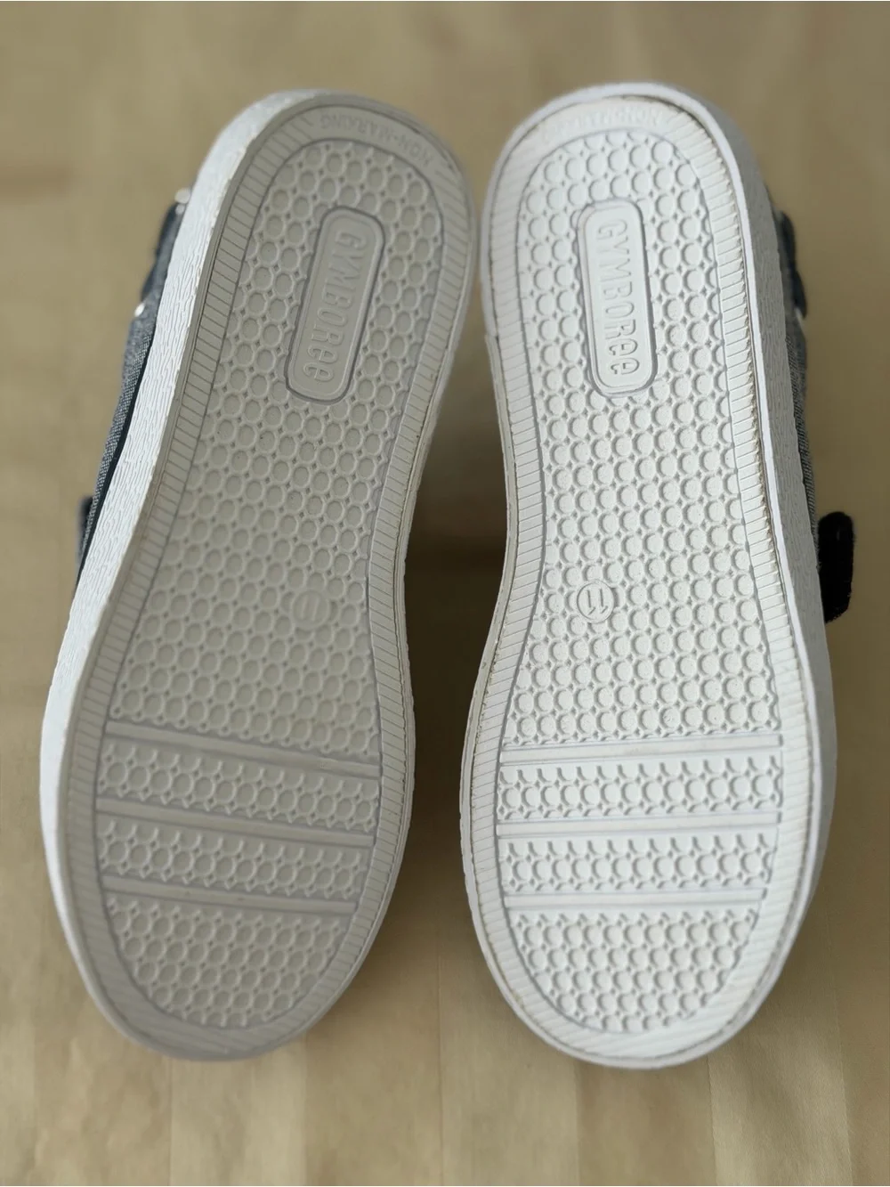 Gymboree Boys' Gray Slip-On Moccasins with Velcro Strap